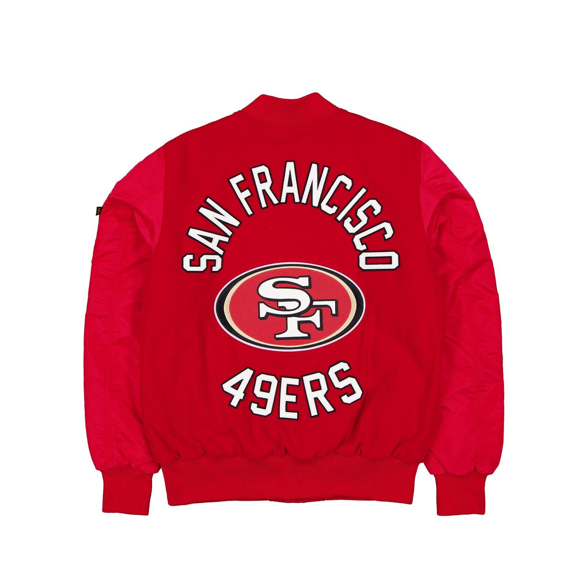 Alpha Industries x San Francisco 49ers MA-1 Wool Varsity Jacket Male Product Image