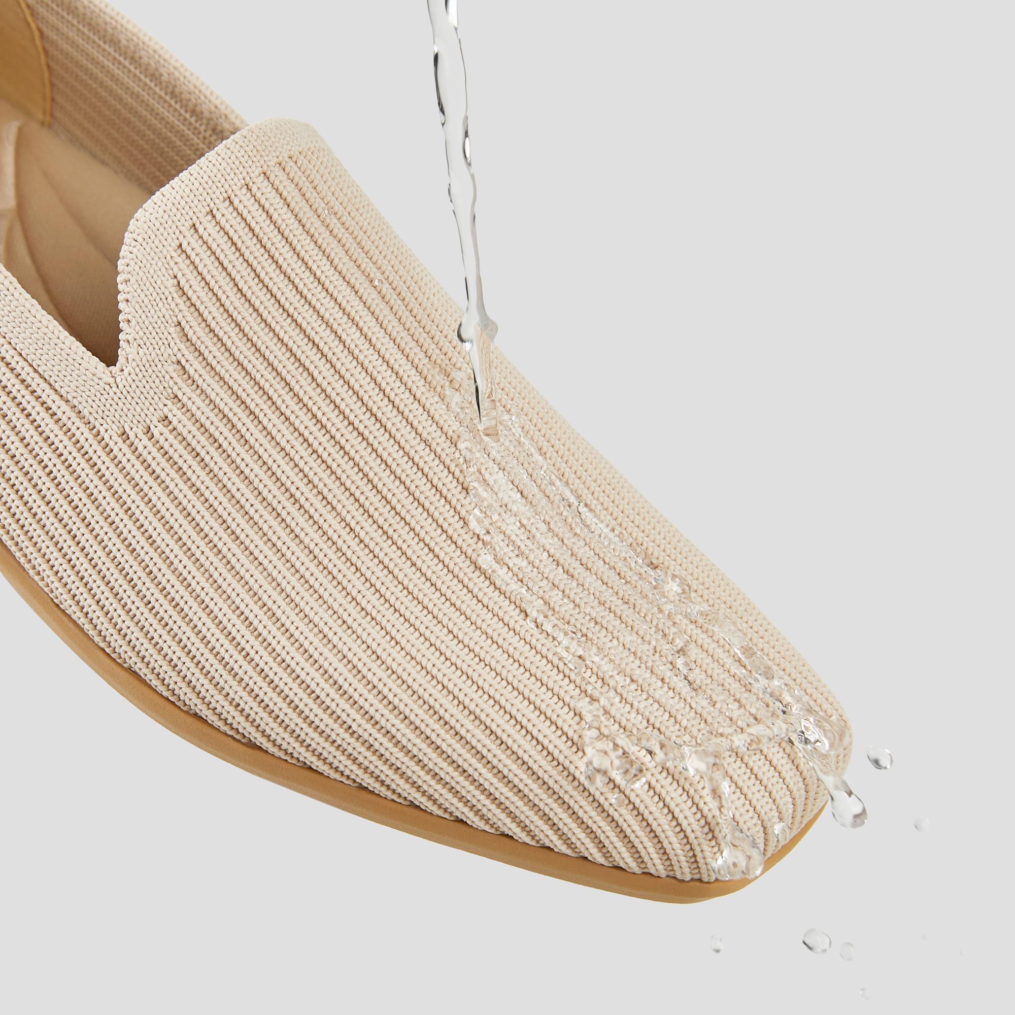 Water-Repellent Square-Toe Loafers (Samantha Walker) Product Image