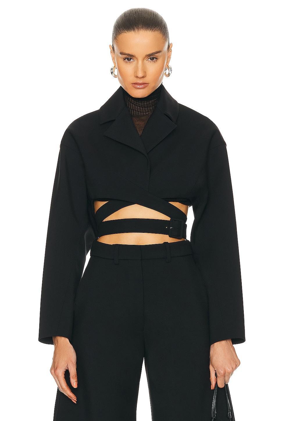 ALAÏA Crossover Jacket in Black product image