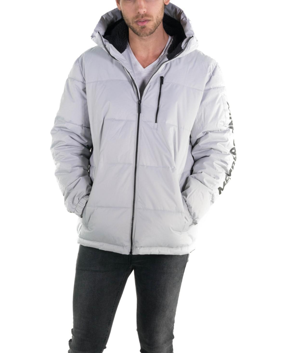 Mens Twill Block Puffer Jacket Product Image