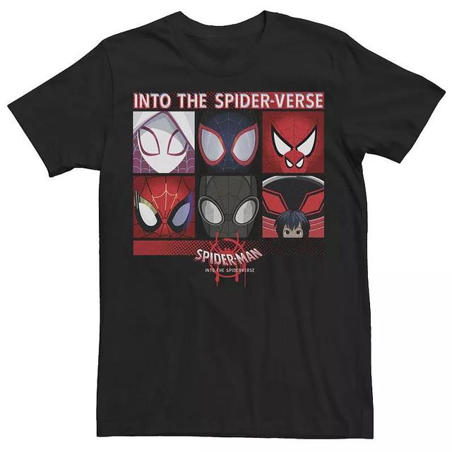 Mens Marvel Spider-Man Spiderverse Square Group Graphic Tee Product Image