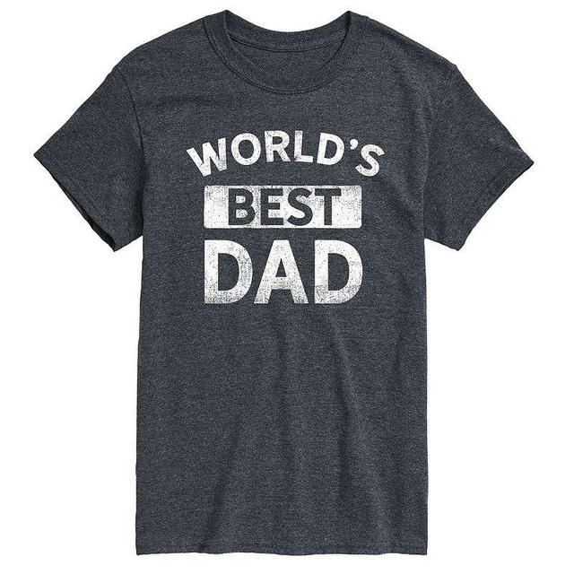 Big & Tall Worlds Best Dad Tee, Mens Product Image