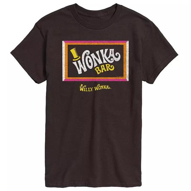 Mens Willy Wonka Wonka Bar Graphic Tee Blue Product Image