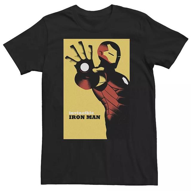 Marvel Big & Tall Marvel Avengers Iron Man Golden Invincible Tee, Men's, Size: 4XL, Black Product Image