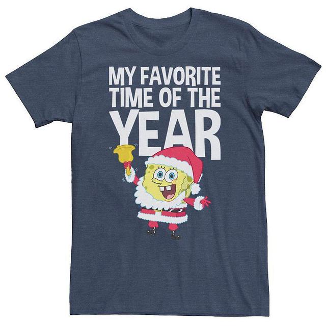 Mens Spongebob Squarepants Santa Christmas Tee Product Image