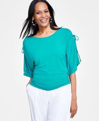 Women's Tie-Sleeve Top, Created for Macy's  product image