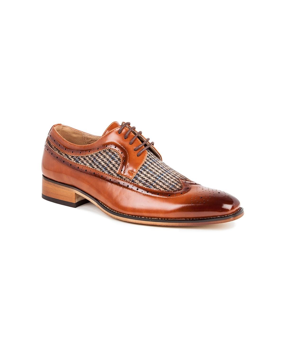 Gino Vitale Mens Wing Tip Brogue Two Tone Shoes Product Image