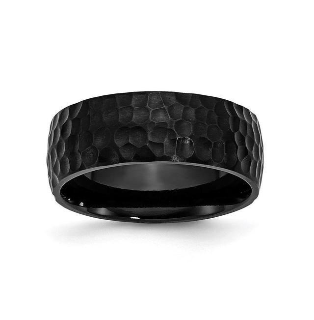 Mens Gentlemens Classics(tm) Black IP-Plated & Hammered Band Product Image