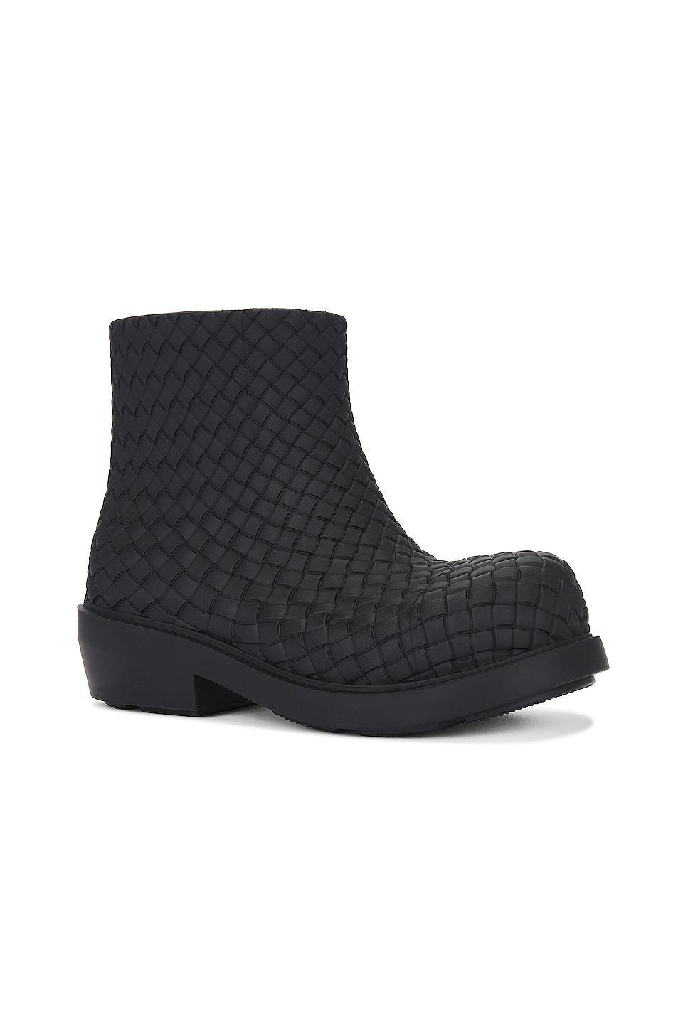 Bottega Veneta Fireman Ankle Boot in Black - Black. Size 37 (also in 38, 39, 40, 41). Product Image