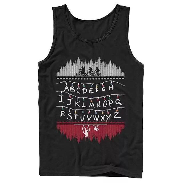 Mens Stranger Things Alphabet Lights Tank Top Product Image