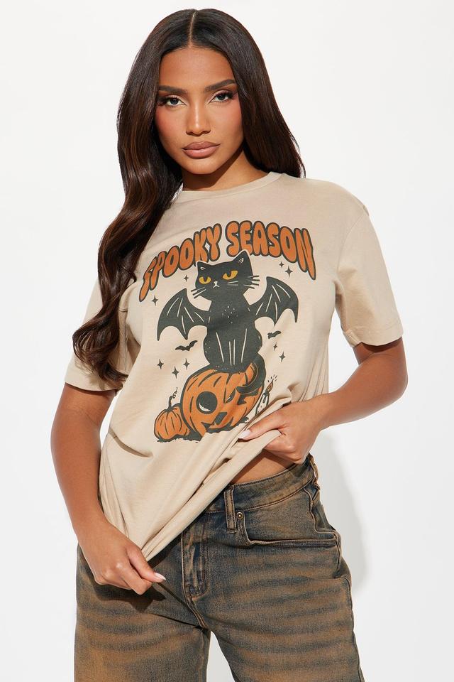 Spooky Season Is Here Tee - Sand Product Image