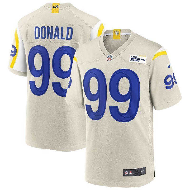 Mens Nike Aaron Donald Bone Los Angeles Rams Game Jersey Product Image