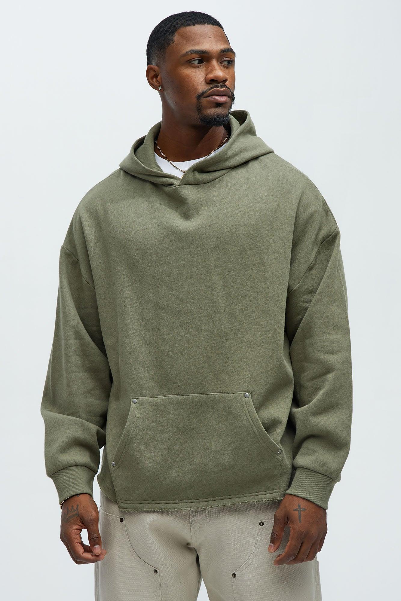 Ruffed Up Oversized Hoodie - Green Product Image