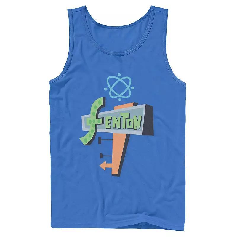 Mens Nickelodeon Danny Phantom Fenton Science Logo Tank Top, Mens Blue Product Image