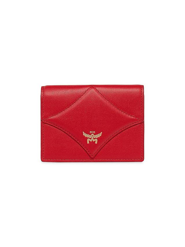 Womens Diamond Small Leather Wallet Product Image