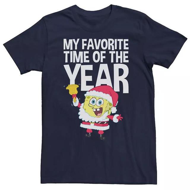 Mens Spongebob Squarepants Santa Christmas Tee Product Image