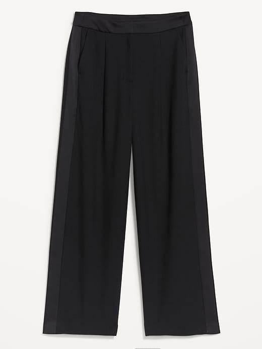 Extra High-Waisted Tuxedo Wide-Leg Pants Product Image