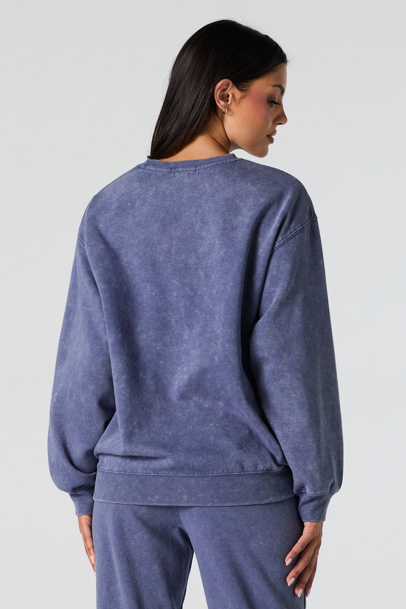 Washed Fleece Sweatshirt Female Product Image