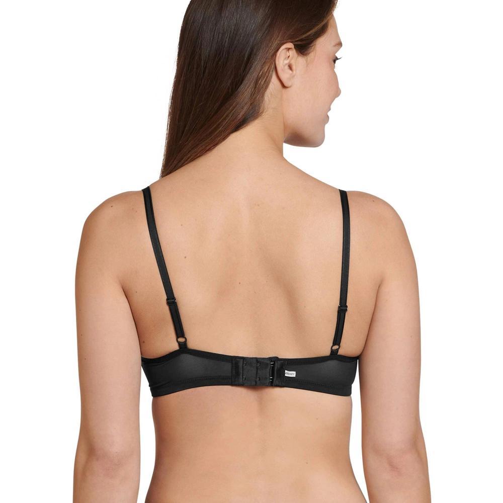 Jockey Women's Smooth & Sleek Microfiber Demi Coverage Wirefree T-Shirt Bra 34B Black Night Product Image