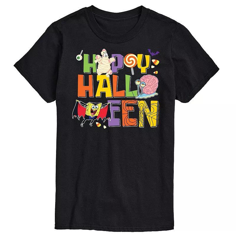 Big & Tall Spongebob Happy Halloween Graphic Tee, Mens Product Image