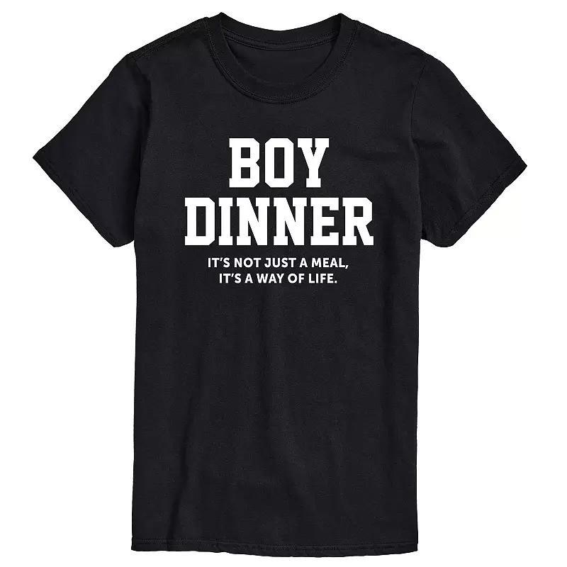 Big & Tall Boy Dinner Graphic Tee, Mens Product Image