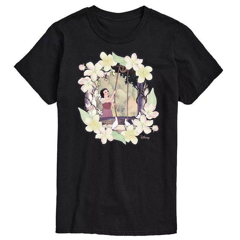 Disney Princess Big & Tall Snow White Flowers Graphic Tee, Mens Product Image