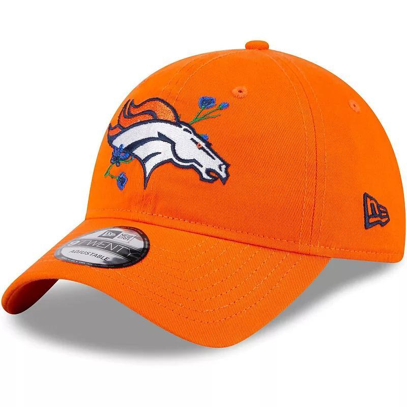 Womens New Era Denver Broncos Gameday Flower 9TWENTY Adjustable Hat Product Image