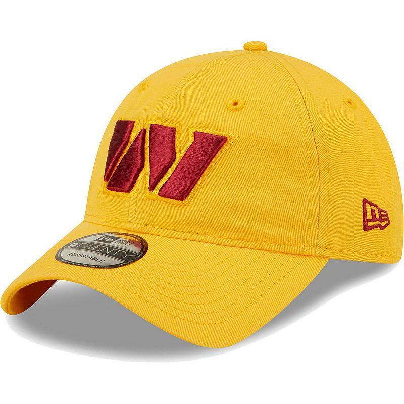 Mens New Era Gold Washington Commanders Icon Logo Core Classic 2.0 9TWENTY Adjustable Hat Product Image