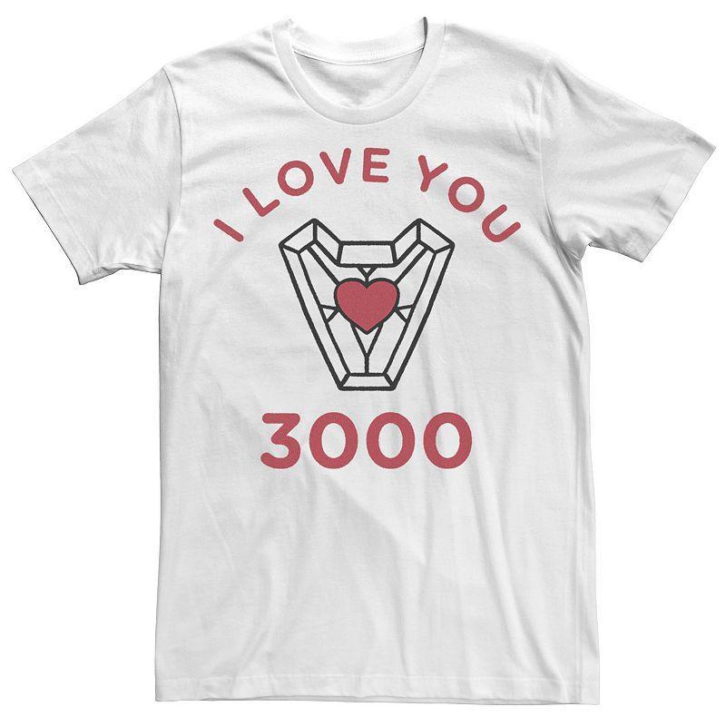 Mens Marvel Iron Man I Love You 3000 Arc Reactor Tee Product Image