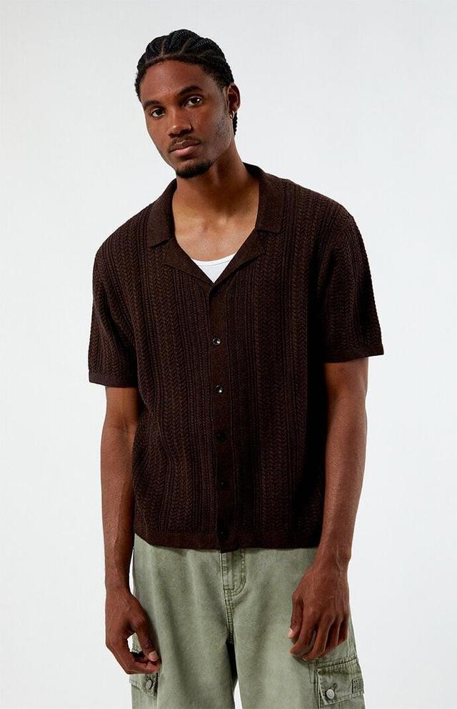 Men's Cropped Knit Camp Shirt Product Image