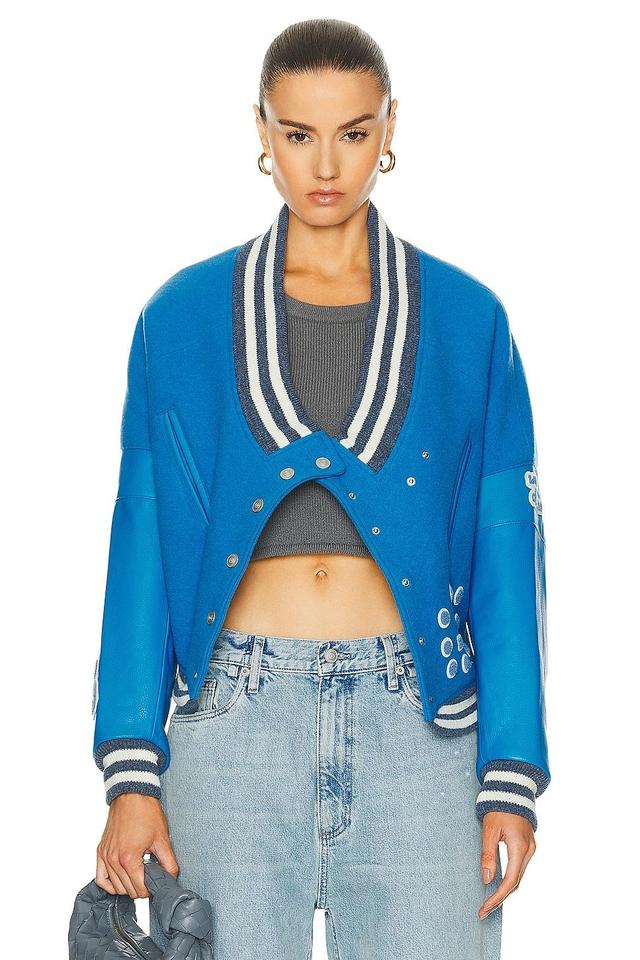 EZR Bomber Jacket Blue. (also in M). Product Image