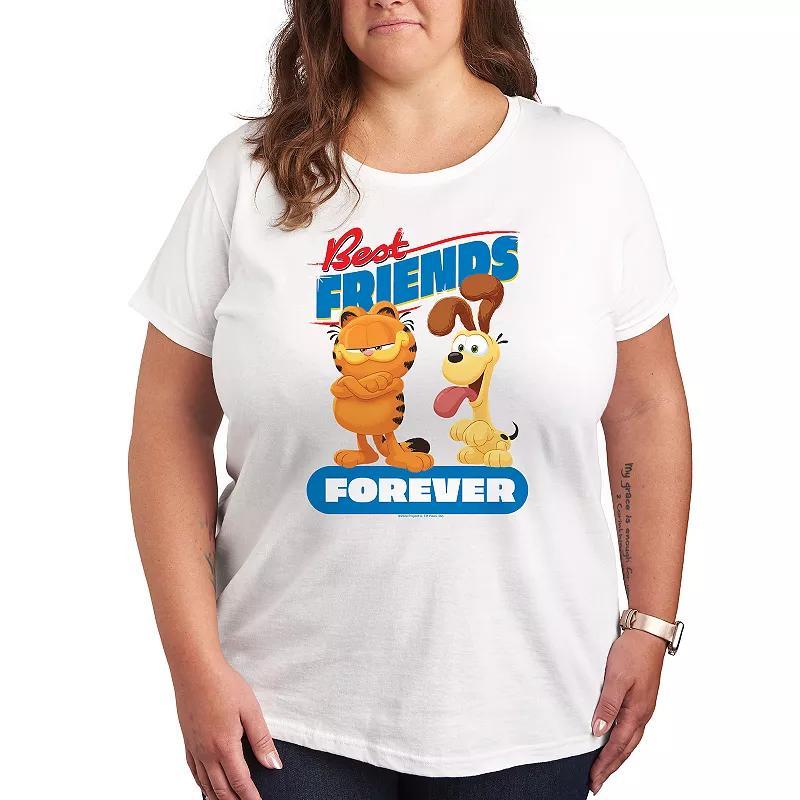 Plus The Garfield Movie Friends Forever Graphic Tee, Womens Product Image