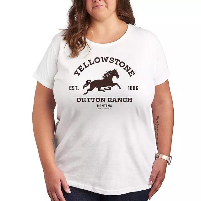 Plus Yellowstone Est 1886 Horse Logo Graphic Tee, Womens Product Image