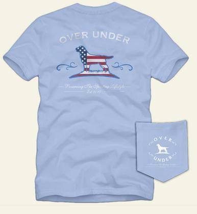 SALE Over Under® Men's S/S Freedom Lab Tee - Sky Blue Product Image