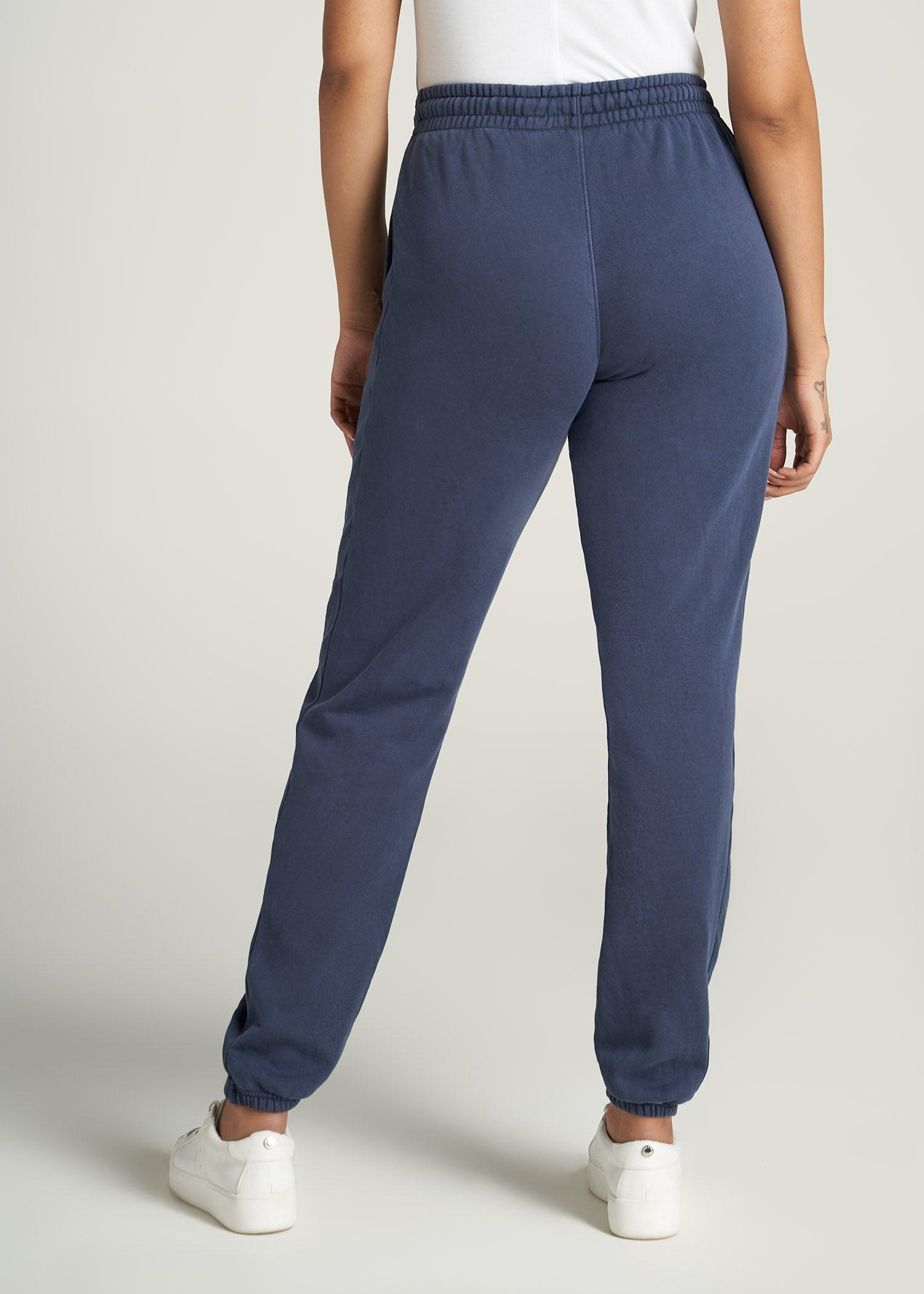 Wearever Fleece Regular Fit Women's Tall Sweatpants in Navy Product Image