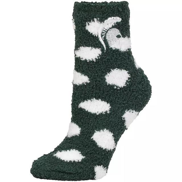 Womens ZooZatz Michigan State Spartans Plush Dot Socks Product Image