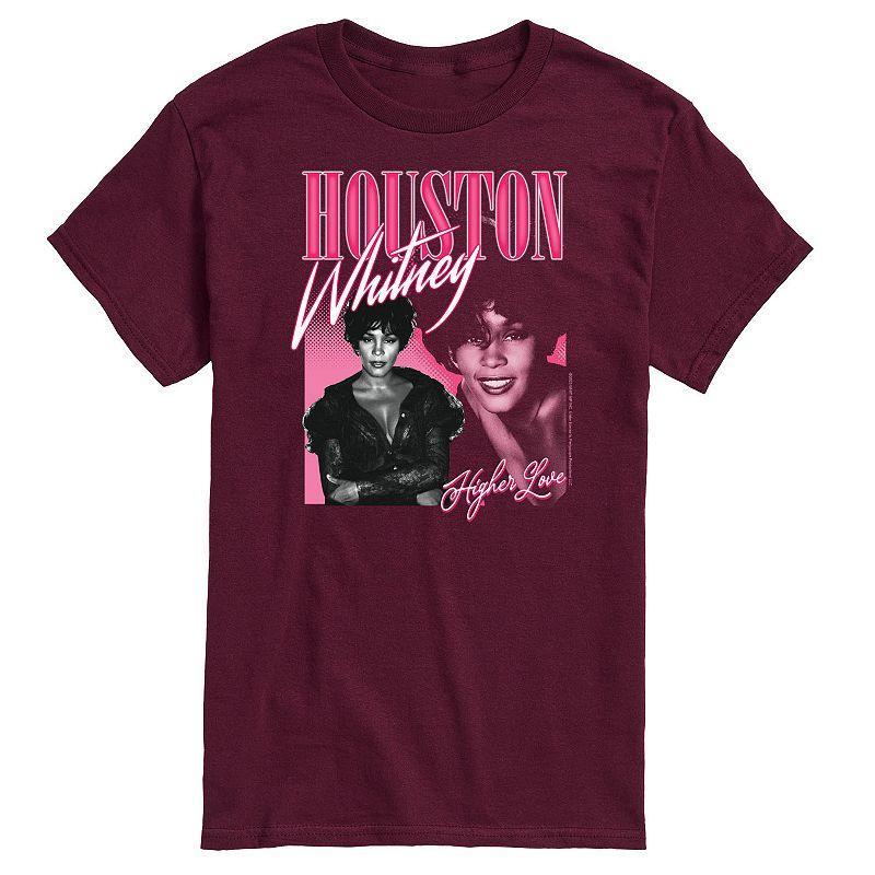 Mens Whitney Houston Higher Love Tee Dark Grey Product Image