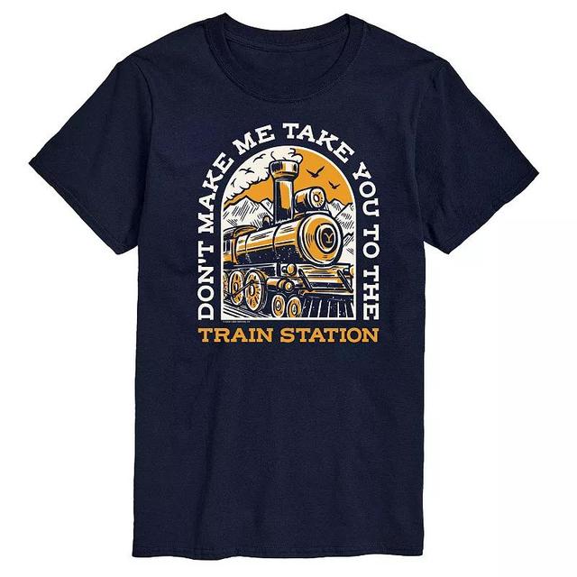 Big & Tall Yellowstone Train Station Graphic Tee, Mens Product Image