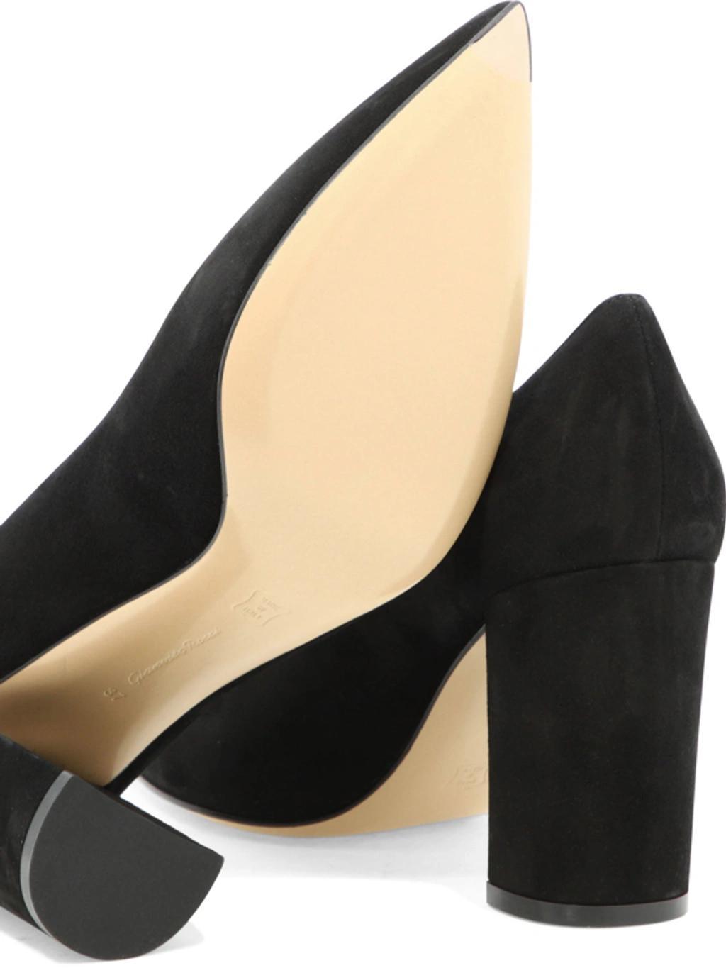 GIANVITO ROSSI Pumps Piper Pump 85 Suede Black Product Image