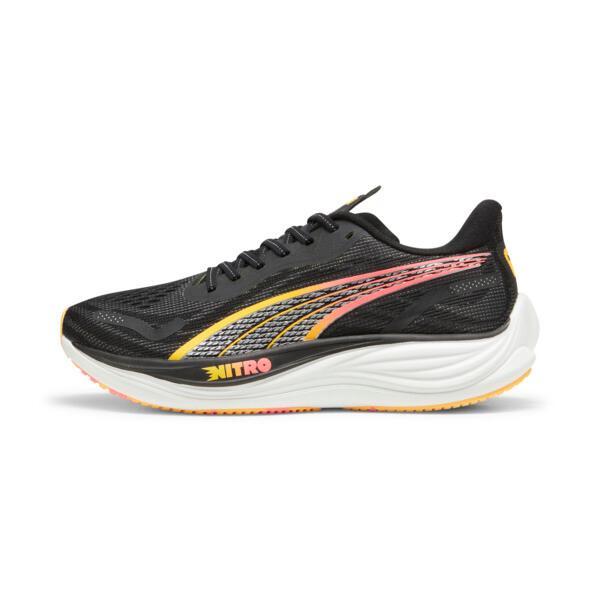 PUMA Velocity NITROâ¢ 3 Men's Running Shoes in Black/Silver/Sun Stream Product Image