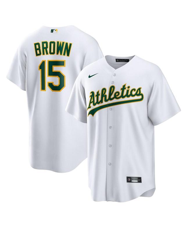 Nike Mens Seth Brown White Oakland Athletics Home Replica Jersey - White Product Image