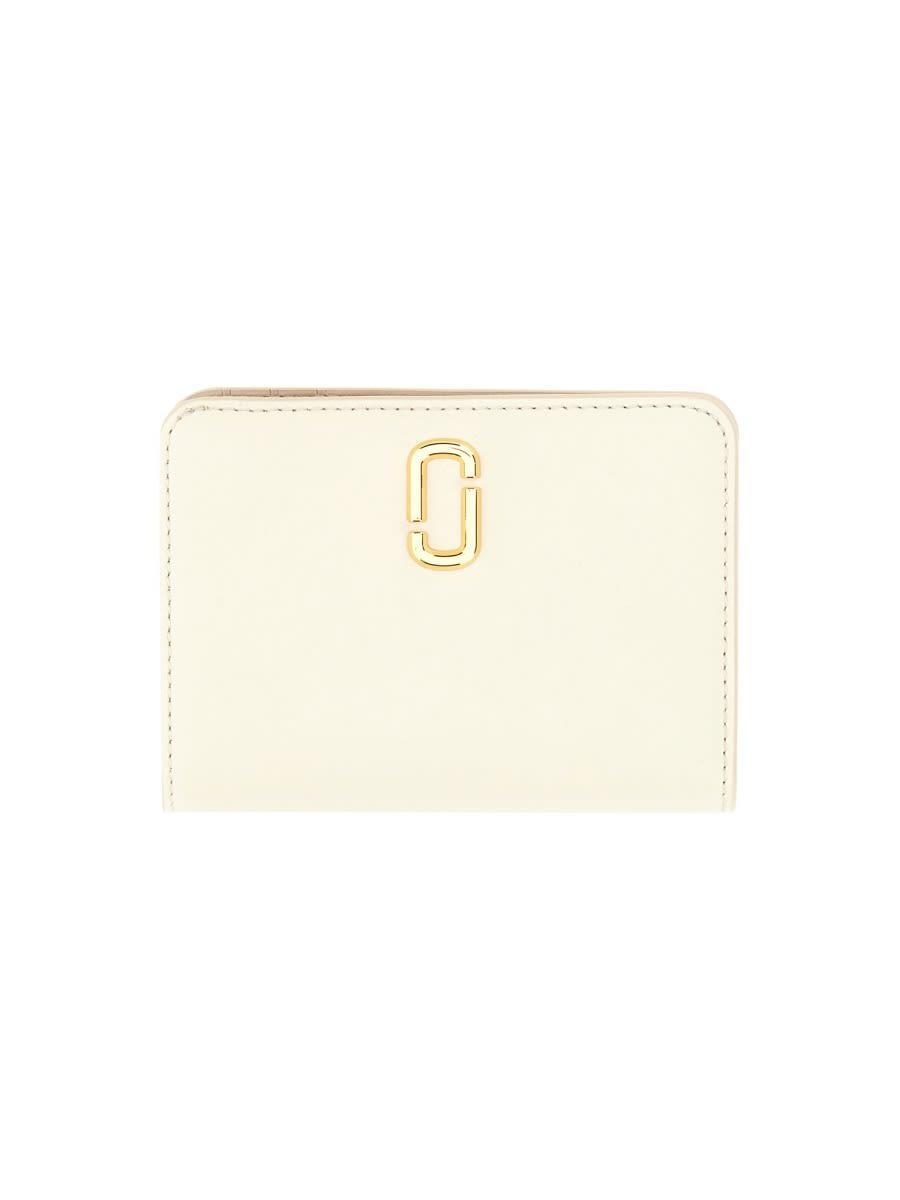 Compact Wallet "the J Marc" Mini In Ivory Product Image