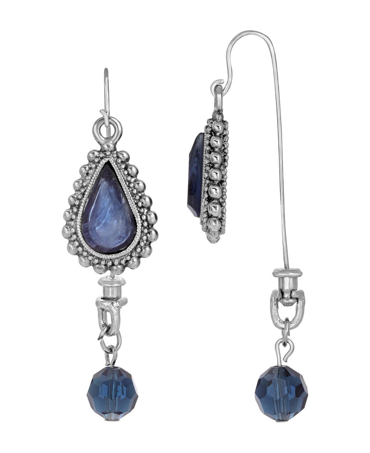 2028 Womens Blue Teardrop Earrings Product Image