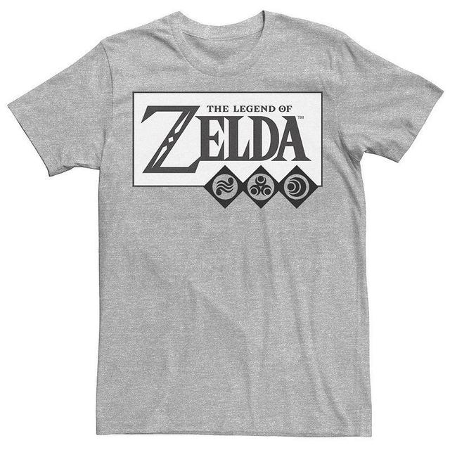 Mens The Legend Of Zelda Elements Logo Tee Med Blue Product Image