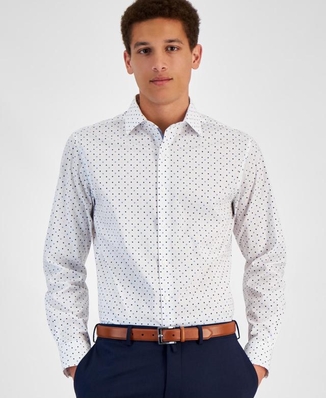 Bar Iii Mens Slim-Fit Printed Dress Shirt, Created for Macys Product Image