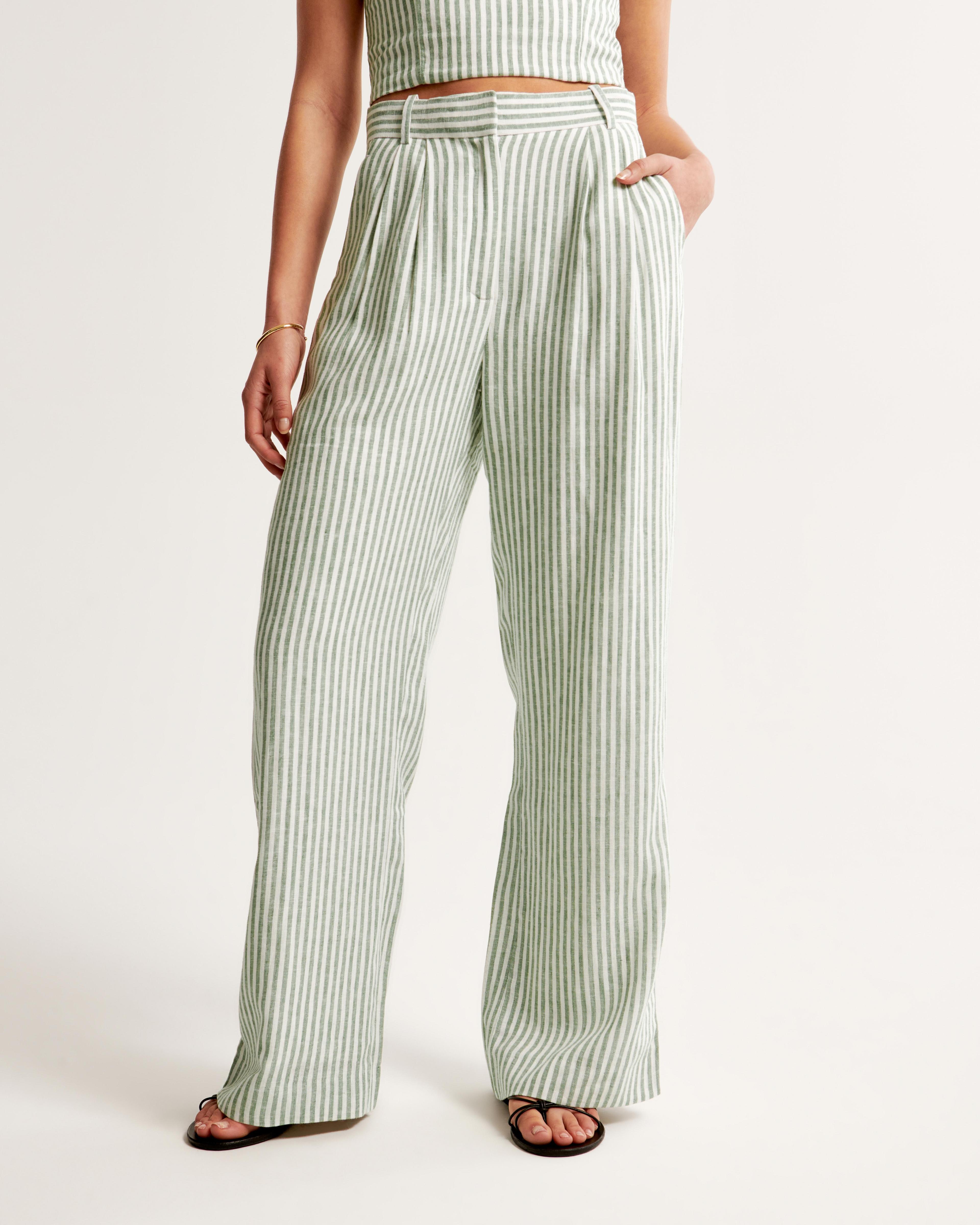 A&F Sloane Tailored Linen-Blend Pant Product Image