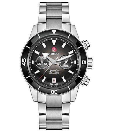 RADO Mens Captain Cook Automatic Chronograph Stainless Steel Bracelet Watch Product Image