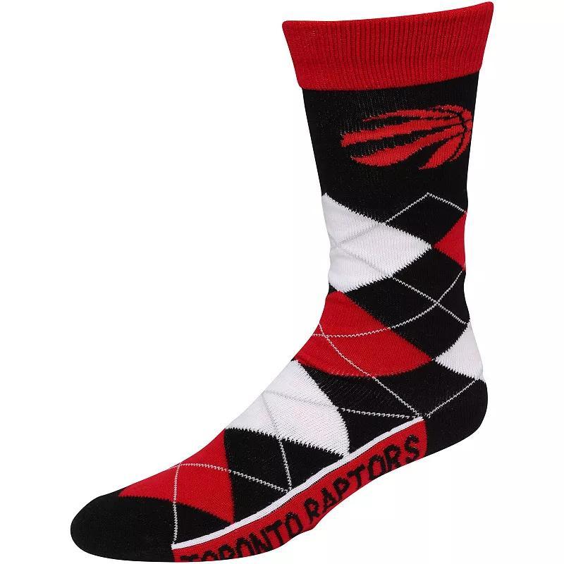 For Bare Feet Toronto Raptors Argyle Crew Socks, Mens Product Image