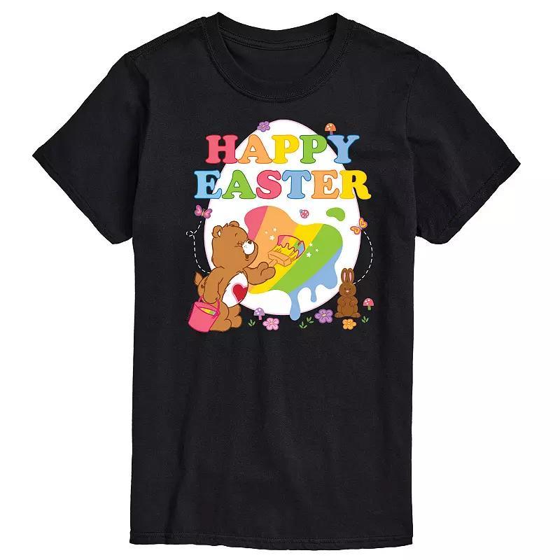 Mens Care Bears Happy Easter Egg Graphic Tee Product Image