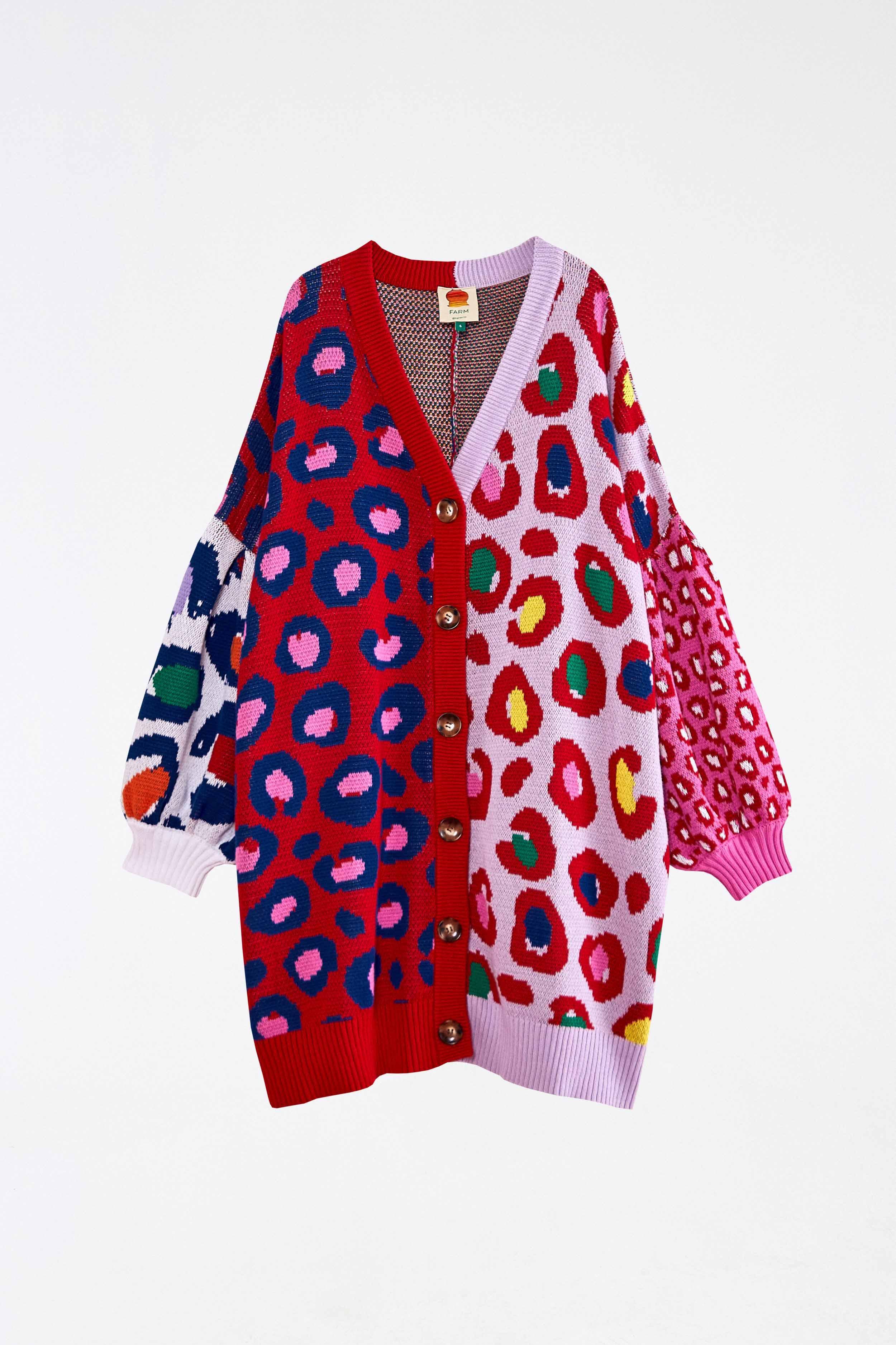 Leopard Pop Cardigan, POP LEOPARDS / L Product Image